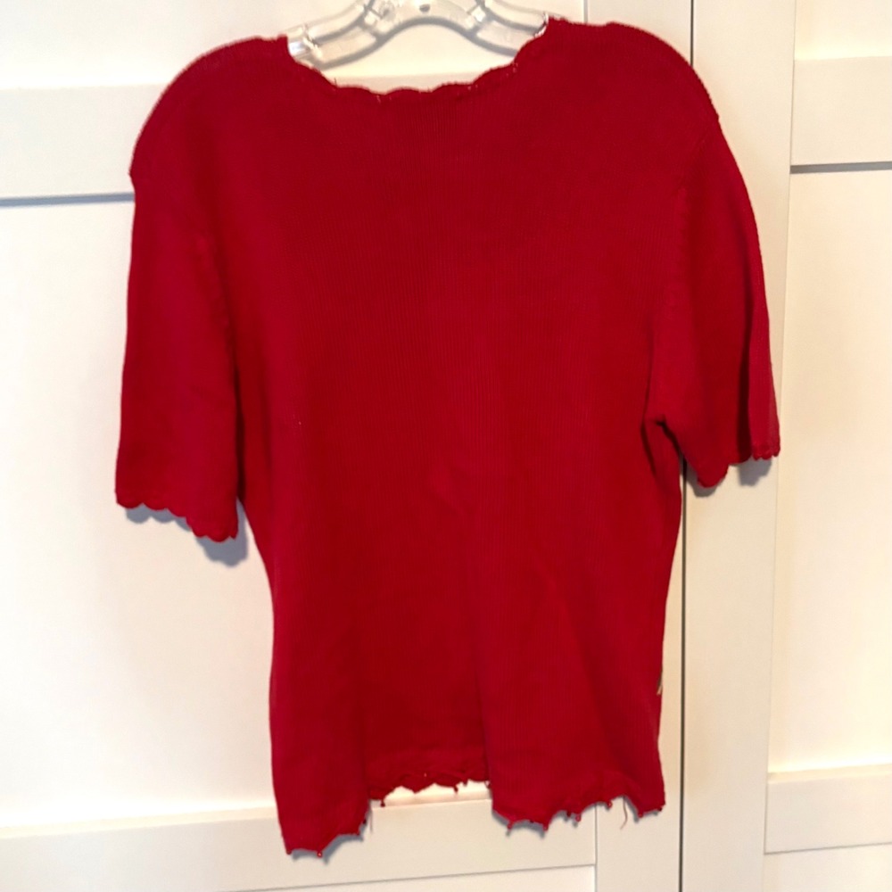 Susan‎ Bristol Women's Vintage Embroidered Short Sleeve Cardigan in Size M - Picture 2 of 10